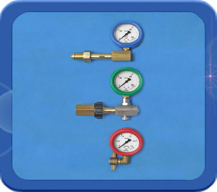 Flesdruktester Handwartel bediend